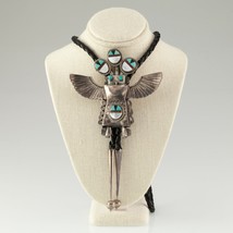 Amazing! Zuni Kachina Sterling Silver &amp; Inlay Bolo Tie - $51,794.58 MXN