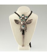 Amazing! Zuni Kachina Sterling Silver &amp; Inlay Bolo Tie - $51,867.66 MXN