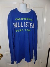 Hollister Blue California Surf Team Long Sleeve Shirt Size S Men&#39;s EUC - £12.83 GBP