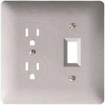 TayMac MW2400W Masque Series Nonmetallic Wallplate, One Duplex, One Togg... - €27,56 EUR