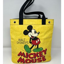 Disney Walt Disney Mickey Mouse Vinyl Yellow Shopper Bag  - $31.99 CAD