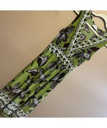 Soft Surroundings Y2K Green Maxi Dress Palm Print Women’s Size Medium READ - $45.15 CAD
