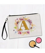Monogram Letter A : Gift Makeup Bag Name Initial Alphabet ABC - $221.14 MXN+