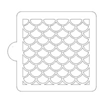 Mermaid Scales Pattern Stencil for Cookies or Cakes USA Made LS9003 - £3.98 GBP