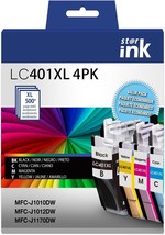 LC401XL Ink Cartridges 4 Pack Replacement for Brother LC401 Ink Cartridges High  - £40.64 GBP