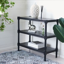 Safavieh Home Collection Rafiki Black 3-Shelf Console Table Cns5715B - £106.97 GBP