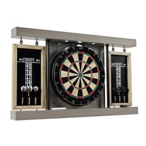 Prescott Bristle Dartboard Cabinet Set, Official Size Dart Board - $212.79