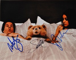MILA KUNIS, MARK Wahlberg &amp; Seth McFarlane Signed Photo x3 - Ted  w/coa - £179.04 GBP