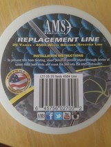 AMS Bowfishing Replacement Line 25yds 450#white Braided Spectra Line Fis... - £19.38 GBP