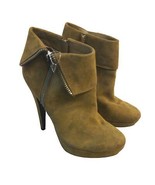 GBG Los Angeles Womens Faux-Suede Stiletto Ankle Boots Shoes Green Olive... - £21.34 GBP