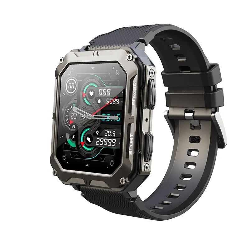 Smart Watch 3ATM Waterproof Original Design For Men Bluetooth Call Health Monito - £75.55 GBP