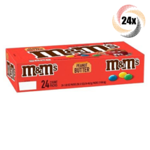 Full Box 24x Packs M&amp;M&#39;s Peanut Butter Chocolate Bite Size Candies | 1.63oz - $46.11