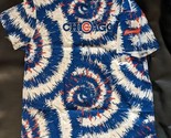 Chicago Cubs Wrigley&#39;s Feld Krawatte Gefärbt Sga Shirt Baseball MLB Stad... - $30.36