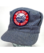 Vtg White Pass And Yukon Route Hat Snapback Railroad Alaska Striped Made... - $17.82 CAD