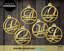 Christmas dxf | Christmas Monogram svg | Christmas Alphabet svg | dxf Christmas  - £3.98 GBP