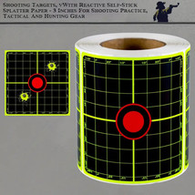 200pcs 3-inch Shooting Practice Splatter Target Stickers, Shooting Training - £10.02 GBP