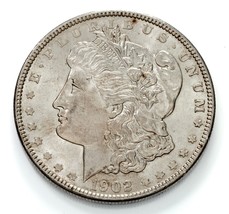 1902 Plateado Morgan Dólar En Au + Estado, Excelente Ojo Appeal - £114.49 GBP