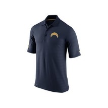 Nike Men&#39;s San Diego Chargers Champ Drive Short Sleeve Polo COLLEGE NAVY... - $39.59