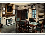 Francese Room Interno Fort Ticonderoga New York Ny Unp Wb Cartolina M19 - $3.37