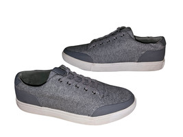 Steve Madden P-Yasser Fuzzy Gray Lo Tops Lace Up Shoes Sneakers Mens siz... - $18.62