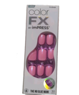 KISS Color FX Late Night No Glue Mani Press-On Nails Pink, Short 30 Nails - $235.90 MXN