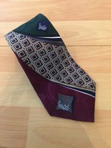 Givenchy Monsieur Men&#39;s Luxury Neck Tie 100% Silk Red Green With Boxes Euc - £14.76 GBP