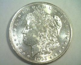 1903 Morgan Silver Dollar Choice About Uncirculated+ Ch Au+ Nice Original Coin - £73.74 GBP