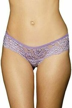 THONG PANTY STRETCH LACE STRAPPY BACK COLOR LILAC SIZE XL 16-18 - £7.85 GBP