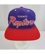 Toronto Raptors Mitchell &amp; Ness Hat Cap Snapback Purple Script Logos Woo... - £12.52 GBP