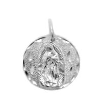 Small Virgin Mary Medallion .925 Sterling Silver - $24.99