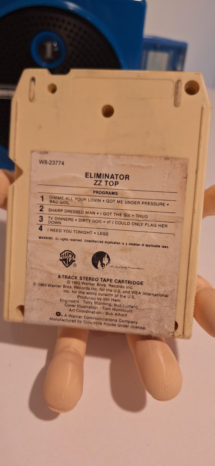 Used Vintage 80's ZZ TOP Eliminator 8 Track Tape 1983 COLUMBIA HOUSE Item image 2