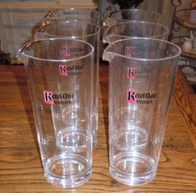 6 Piece Lot KETEL ONE VODKA Tall Martini Cocktail Pitcher Clear Acrylic Barware  - £39.95 GBP