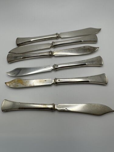 Vintage 800 Silver 7” Fruit Knives Set Of 6  - $235.27