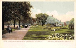 Conservatory Gardens Lincoln Park Chicago Illinois 1905c Detroit Publ postcard - £5.92 GBP