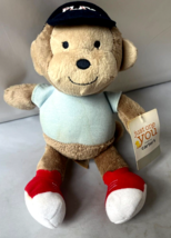 Carters Just One You Plush Monkey Baby Lovey Toy Play Baseball 10&quot; EUC w/ Tags! - £27.05 GBP