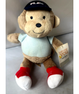 Carters Just One You Plush Monkey Baby Lovey Toy Play Baseball 10&quot; EUC w... - $46.99 CAD