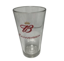 Budweiser Beer Crown Standard Pint Glass 16 oz - £10.67 GBP