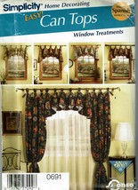 Simplicity 0691 Sewing Pattern Window Treatments Can Tops  - £6.53 GBP