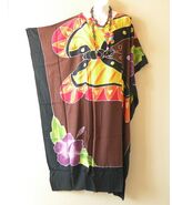 KD397 Butterfly Batik Plus Kaftan Kimono Abaya Fringes Hippie Maxi Dress... - $29.90