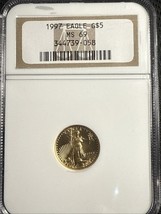 1997 GOLD EAGLE NGC MS 69 - 1/10 OUNCE AMERICAN GOLD - GRADED, AND SLABBED - $420.75
