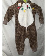 Christmas Carter’s Reindeer Just One For You Baby&#39;s Fleece Pajamas 6m - £13.20 GBP