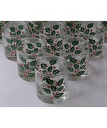 6) INDIANA HOLLY ON THE ROCKS /OLD FASHIONED BAR GLASSES-8 OZ.;3¼&quot;x3&quot;-19... - £19.65 GBP