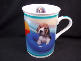 Beautiful Beagles bone china mug Staying Afloat Danbury Mint 8 oz - £10.23 GBP