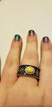 Paparazzi Ring (one size fits most) (new) CAVE BABE YELLOW RING - £5.97 GBP