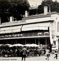 Bordeaux France Grand Cafe Lormont City Restaurant 1910s Postcard PCBG12A - £7.16 GBP