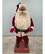 Rare Animated Talking Life Sized Santa Claus Store Display 5 1/2 Feet Tall - $2,475.00