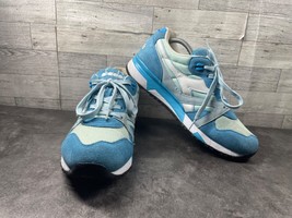 Diadora N9000 Sneakers Men 10.5M Running Shoes Blue Green Suede Lace Up Athletic - £61.02 GBP