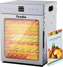 12 Stainless Steel Trays, 1200W Fruit Dehydrator, 24H Timer and 190°F Te... - $282.89