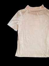 Anthropologie Women’s Pink Rose Velvet Mock Neck Top XS NWT $68 Short Sleeve image 6