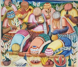 Rare 2000 Signed W. LIMA Afro Brazilian Women Bahia Brazil Brasil Art Painting - £2,325.91 GBP